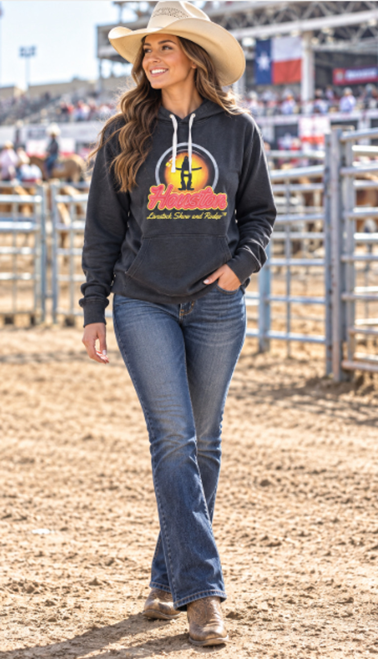 Houston Livestock Show Rodeo boxer & stone XL XXL unisex hoodie sweatshirt thick
